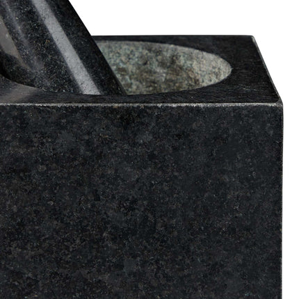 Mortar granite with impact