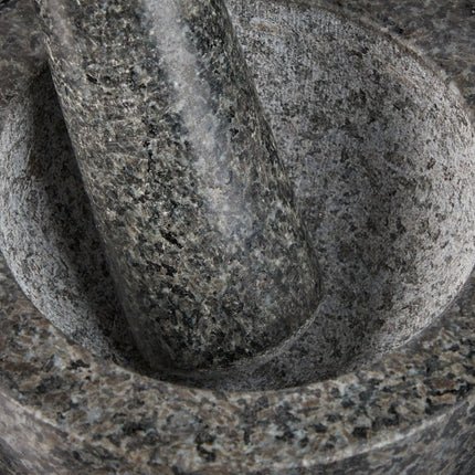 Mortar granite with impact