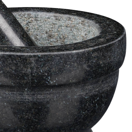 Mortar granite with impact