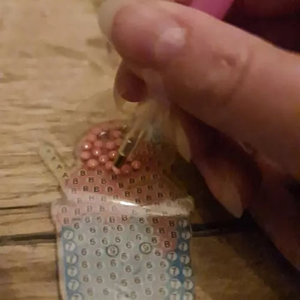 Mosaic diamond embroidery + keyrings Kruzzel 20454