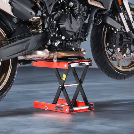 Motorcycle Lift Jack, 1200 lb Scissor, 4.1–15 in