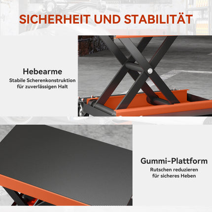 Motorcycle Lift Stand, 500 kg Capacity, Adjustable Height