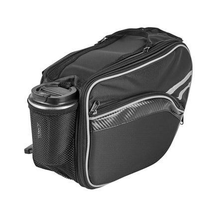 Motorcycle Saddlebag 30L, Rain Cover, Universal Fit, Black