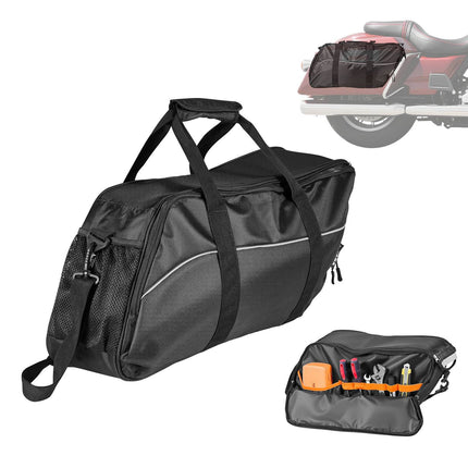 Motorcycle Saddlebag Liner Bag – 18L Insert, Black