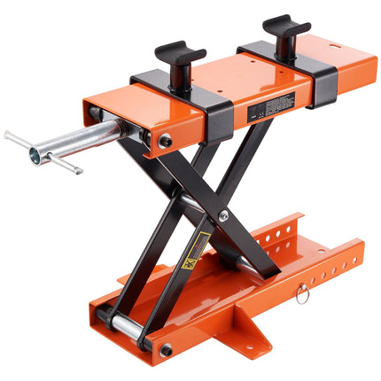 Motorcycle Scissor Lift Jack Stand, 1100 lb, Safety Pin