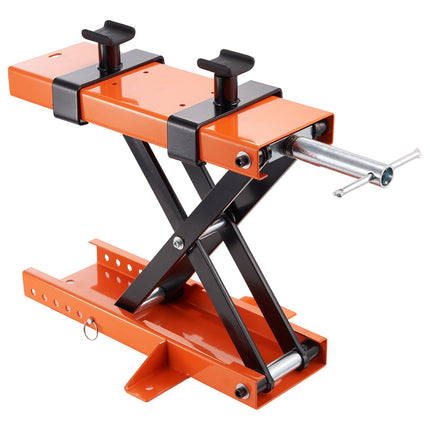 Motorcycle Scissor Lift Jack Stand, 1100 lb, Safety Pin