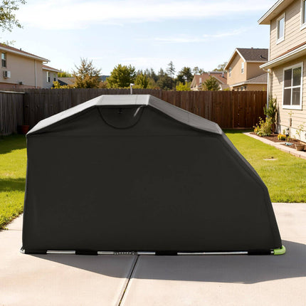 Motorcycle Storage Shelter 600D Oxford, Lock, Vent Windows
