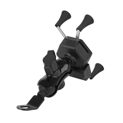 Motorcycle phone holder with charger