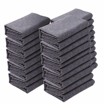 Moving Blankets, 12-Pack 72x54 in Recycled Cotton