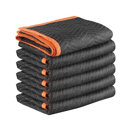 Moving Blankets 6-Pack, 72 x 40 in, Cotton Filled