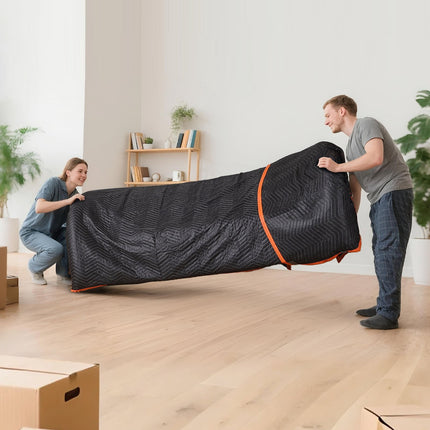 Moving Blankets, 6-Pack 80 x 72 in Recycled Cotton