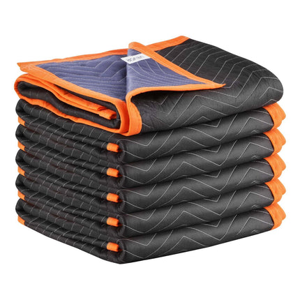 Moving Blankets, 6-Pack 80 x 72 in Recycled Cotton