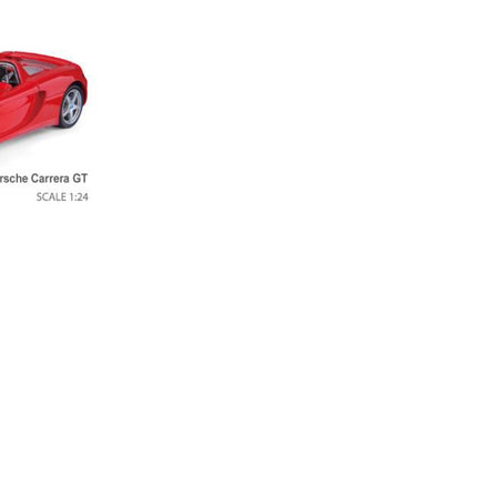 Msz Die-Cast Model Porsche Carrera Gt, Scale 1:24