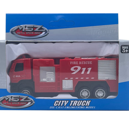 Msz Die-Cast Model Volvo Fire Engine, Scale 1:72