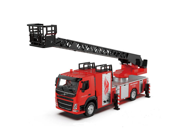Msz Die-Cast Model Volvo Fire Fighting Ladder Truck, Scale 1:50