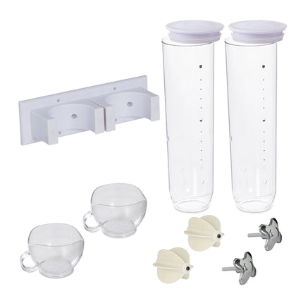 Mueslidispenser double for wall mounting