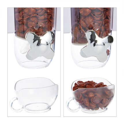 Mueslidispenser double for wall mounting