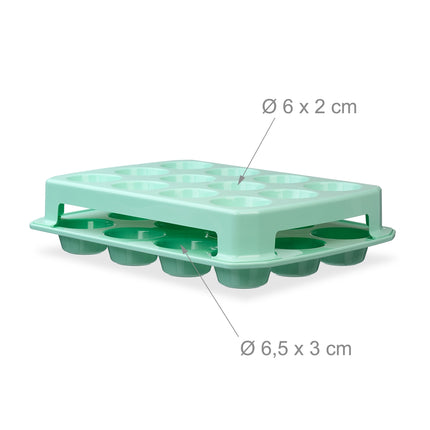 Muffin Cupcake Storage Box, Holds 24, Two-Tier