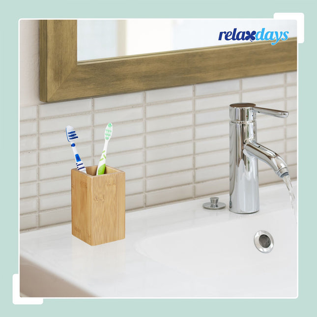 Mug for toothbrush in bamboo