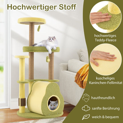 Multi-Level Cat Tree with Private Condo, 59x59x125 cm