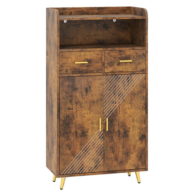 Multifunctionele kast met verstelbare plank en lades