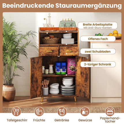 Multi-Purpose Cabinet with Adjustable Shelf & Drawers