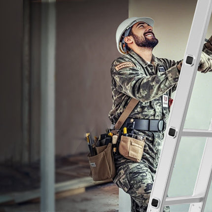 Multi-Purpose Folding Ladder, 7-in-1, 15.5 ft Reach, 330 lb Capacity