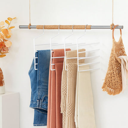Multi Trouser Hangers – Non-Slip, Space-Saving, 5-Pack