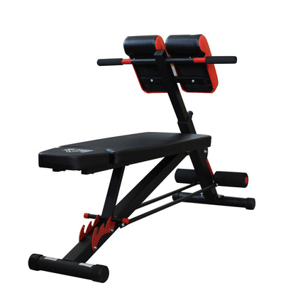 Adjustable multi-weight exercise bench, black, incline and abs trainer