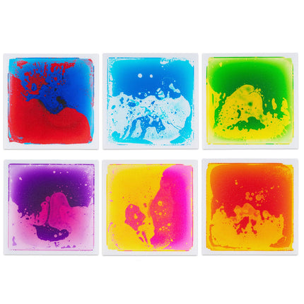Multicolor Sensory Floor Tiles, 30x30 cm, 6-Piece Set