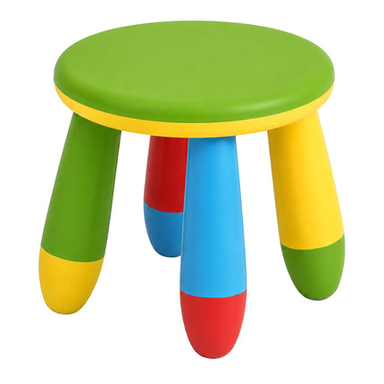 Multicoloured Children's Plastic Stool, 26 cm Seat Height