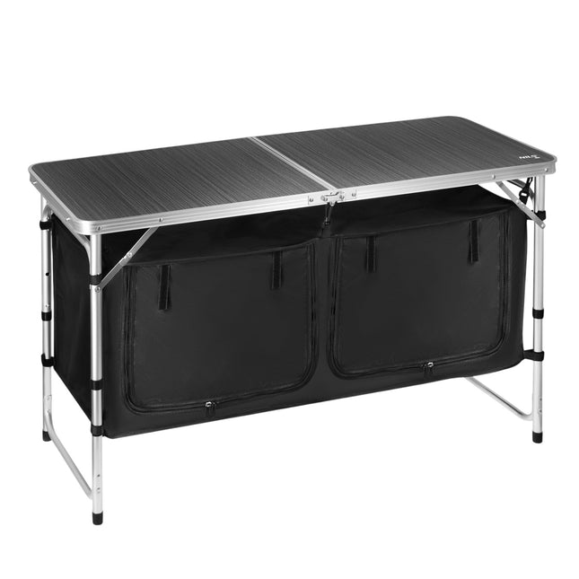 Multifunctionele campingtafel met in hoogte verstelbare