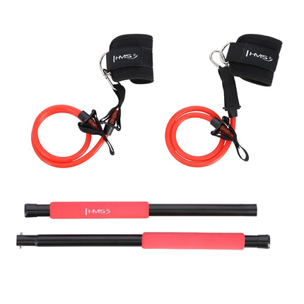 Multifunctional Pilates Bar Set with Resistance Bands