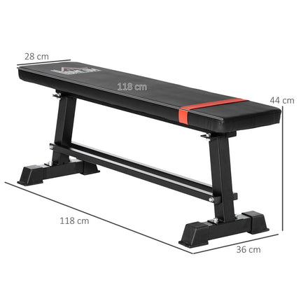 Multifunctional weight bench - 150 kg capacity, black metal