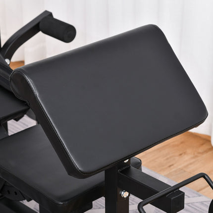 Adjustable weight bench - barbell rack, steel frame, multigym