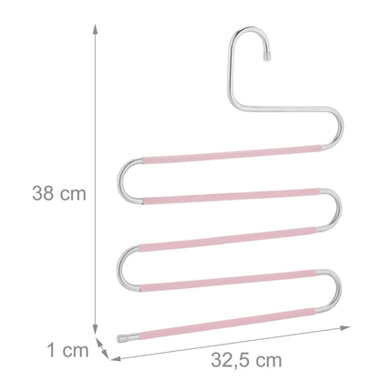 Multiple trouser hangers set of 4