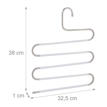 Multiple trouser hangers set of 4