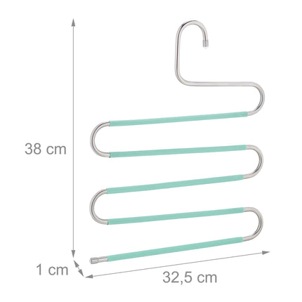 Multiple trouser hangers set of 4