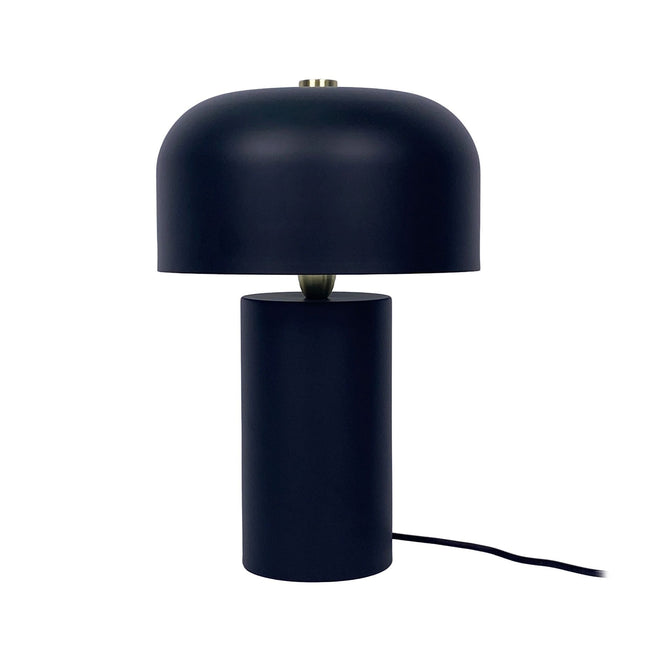 Mushroom Table Lamp – Minimalist Design, Gold Accent