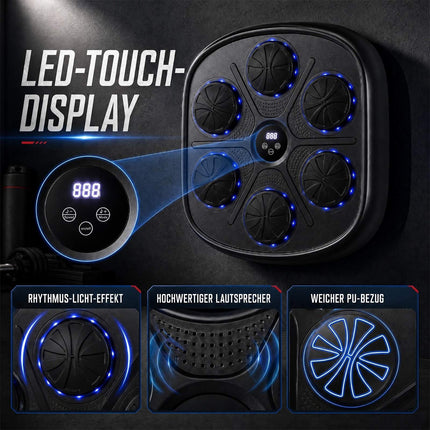 Musical Boxing Machine with LED Display & 9 Modes