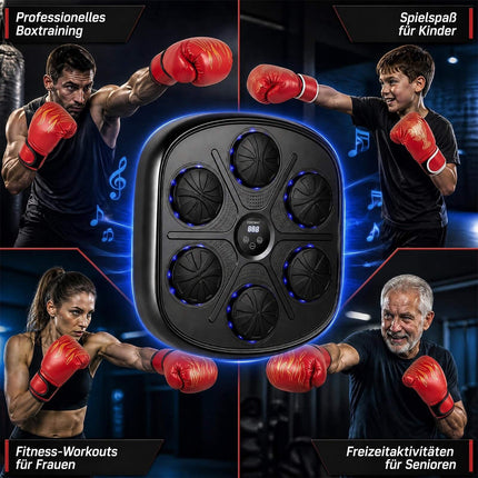 Musical Boxing Machine with LED Display & 9 Modes