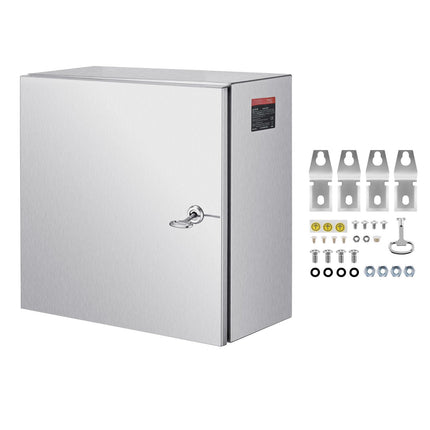 NEMA 4X 304 Stainless Enclosure 300x300x200mm, Mounting Plate