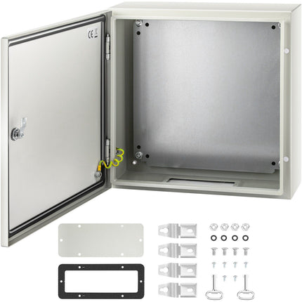 NEMA 4X Steel Enclosure 50x50x15 cm, IP66, Mounting Plate