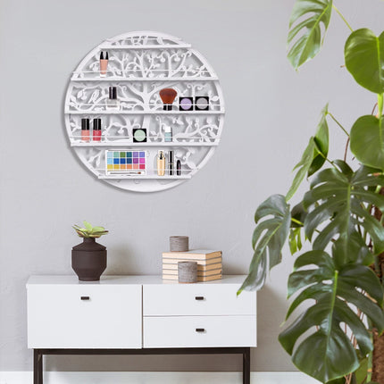 Nail Polish Rack, 5-Tier Wall-Mounted Metal, White