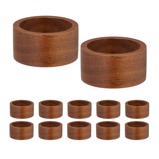 Napkin rings in a set of 12
