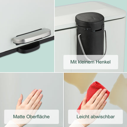 Narrow Bathroom Bin 5L – Soft-Close, Foot Pedal