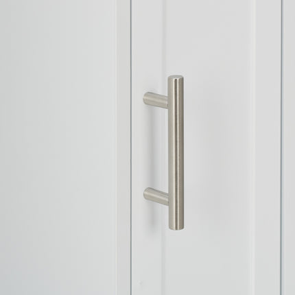 Narrow Bathroom Cabinet with Toilet Paper Holder