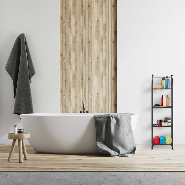 Smalle staande plank met 4 planken