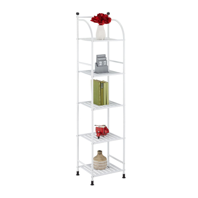 Smalle staande plank met 5 planken