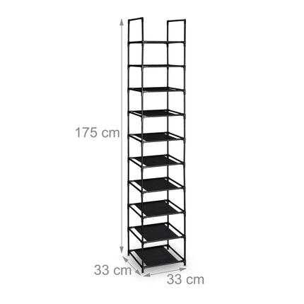 Narrow shoe shelf